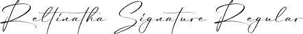 Reltinatha Signature Regular font | Reltinatha Signature.otf