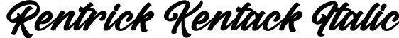 Rentrick Kentack Italic font | Rentrick Kentack Italic.otf