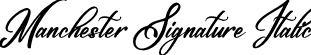 Manchester Signature Italic font | Manchester Signature Italic.otf