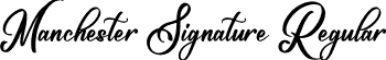 Manchester Signature Regular font | Manchester Signature.otf