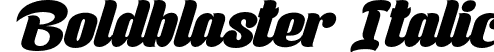 Boldblaster Italic font | BoldblasterItalic-K7pMp.otf