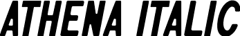 Athena Italic font | AthenaItalic-d9qyX.ttf