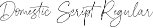 Domestic Script Regular font | domesticscript-7b3zp.otf