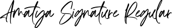 Amatya Signature Regular font | amatyasignature-yzgmj.ttf