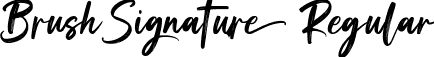 Brush Signature Regular font | brushsignature-8my0d.ttf