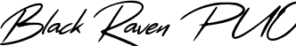 Black Raven PUO font | blackravenpuo.ttf