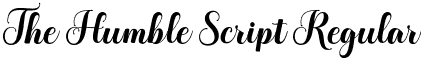 The Humble Script Regular font | the-humble.otf