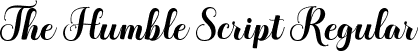 The Humble Script Regular font | the-humble.ttf