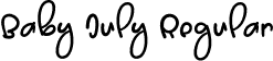 Baby July Regular font | BabyJuly.otf