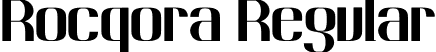 Rocqora Regular font | Rocqora-DO34x.ttf