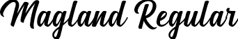 Magland Regular font | magland-do3zx.ttf