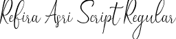 Refira Asri Script Regular font | Refira Asri - Script.ttf