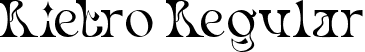 Rietro Regular font | Rietro Regular.ttf