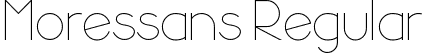 Moressans Regular font | Moressans.ttf