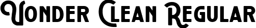 Vonder Clean Regular font | VonderClean-rgqeL.ttf