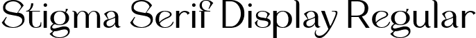 Stigma Serif Display Regular font | Stigma Display Typeface.ttf
