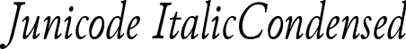 Junicode ItalicCondensed font | Junicode-ItalicCondensed.ttf