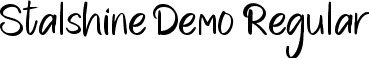 Stalshine Demo Regular font | Stalshine Demo Regular.ttf