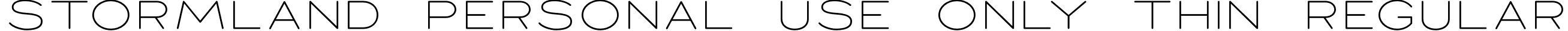 Stormland PERSONAL USE ONLY Thin Regular font | StormlandPersonalUseOnlyThin-qZq8d.otf