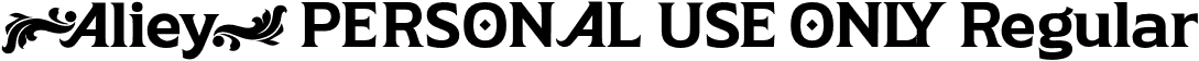 Aliey PERSONAL USE ONLY Regular font | AlieyPersonalUseOnlyRegular-vmqd9.otf