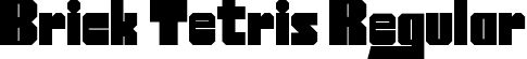 Brick Tetris Regular font | Brick Tetris.otf