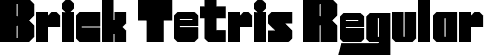 Brick Tetris Regular font | Brick Tetris.ttf