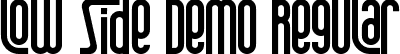 Low Side Demo Regular font | LowSideDemoRegular.ttf