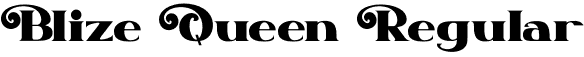 Blize Queen Regular font | blizequeen-z8dbd.otf