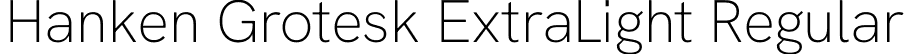 Hanken Grotesk ExtraLight Regular font | HankenGrotesk-ExtraLight.ttf