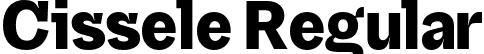 Cissele Regular font | cissele.otf