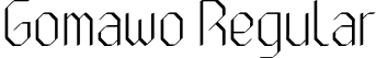 Gomawo Regular font | Gomawo.ttf