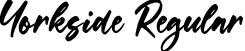 Yorkside Regular font | Yorkside.otf