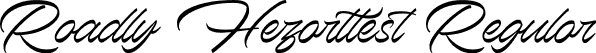 Roadly Hezarttest Regular font | RoadlyHezarttest-owWa0.otf