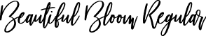 Beautiful Bloom Regular font | BeautifulBloom-Regular.otf