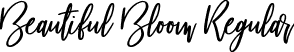 Beautiful Bloom Regular font | BeautifulBloom-Regular.ttf