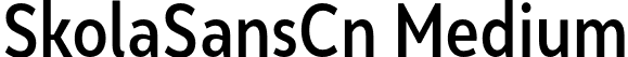 SkolaSansCn Medium font | SkolaSansCn-Medium.otf