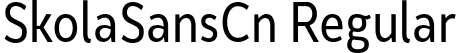 SkolaSansCn Regular font | SkolaSansCn-Regular.otf