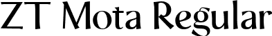 ZT Mota Regular font | ztmotaregular-jeg39.ttf