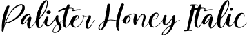 Palister Honey Italic font | Palister Honey Italic.otf