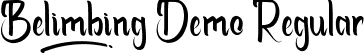 Belimbing Demo Regular font | BelimbingDemoRegular.ttf