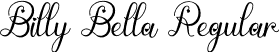 Billy Bella Regular font | BillyBella.otf