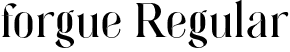 forgue Regular font | Unnamed-Regular-SVG.otf