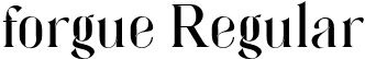 forgue Regular font | Unnamed-Regular-SVG.ttf