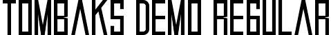 Tombaks Demo Regular font | TombaksDemoRegular.ttf