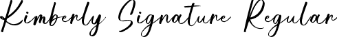 Kimberly Signature Regular font | KimberlySignature-X39x9.ttf