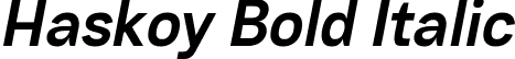 Haskoy Bold Italic font | Haskoy-BoldItalic.ttf