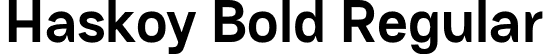 Haskoy Bold Regular font | Haskoy-Bold.otf