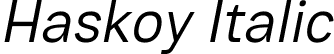 Haskoy Italic font | Haskoy-Italic[wght].ttf