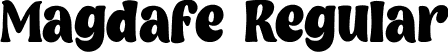 Magdafe Regular font | Magdafe.otf