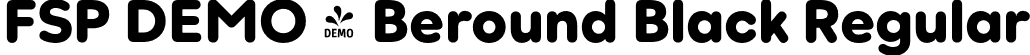 FSP DEMO - Beround Black Regular font | Fontspring-DEMO-beround-black.otf